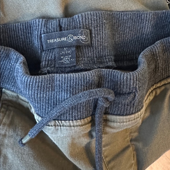 Treasure & Bond Olive Joggers with Grey Waistband Size 8/10 - Picture 6 of 6